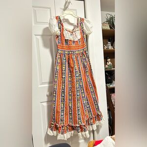 Vintage Floral Maxi Dress